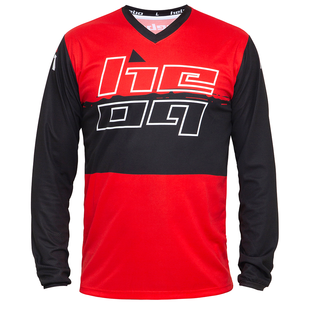 SHIRT PRO JUNIOR BLACK/RED LARGE (10)